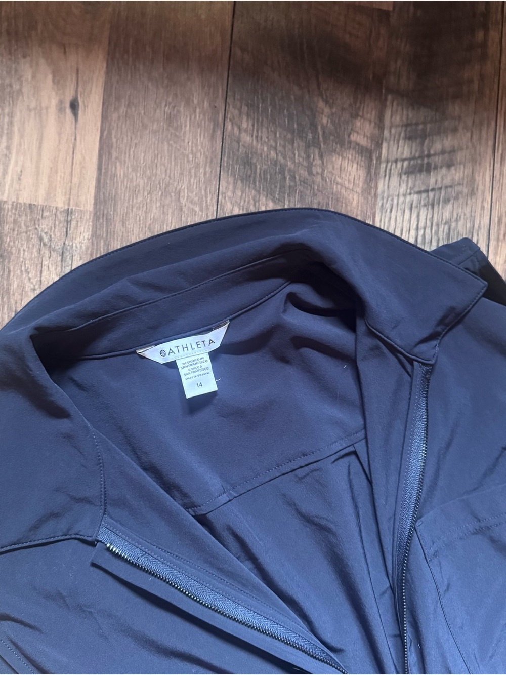 Navy Athleta Wide-Leg Jumpsuit - Women - Picture 4 of 7